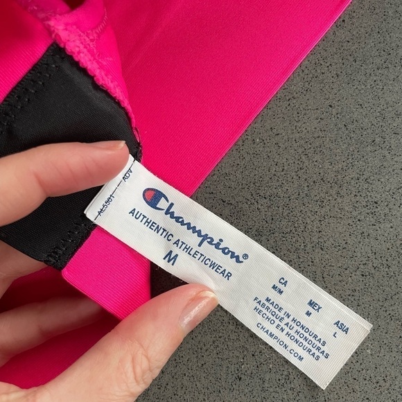 CHAMPION Neon Print Racerback Sports Bra - Picture 3 of 4